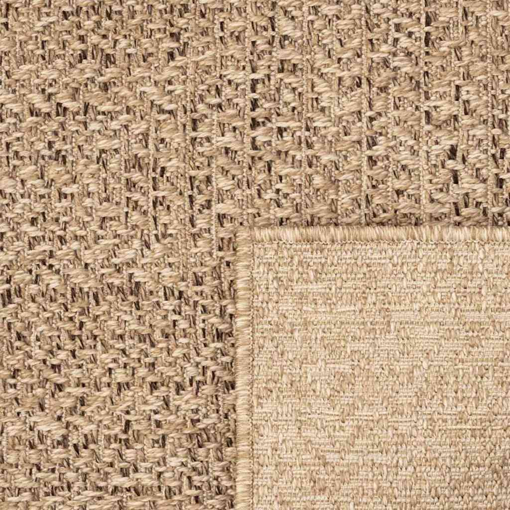 Vidaxl Alfombra Zizur Apariencia Yute Interior Exterior Beige 80x250cm_4