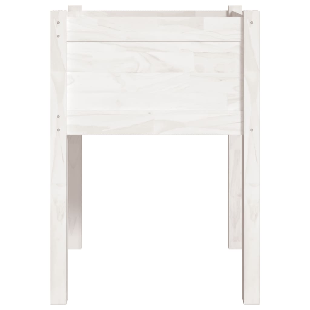 Jardinera De Madera Maciza De Pino Blanco 50x50x70 Cm_3