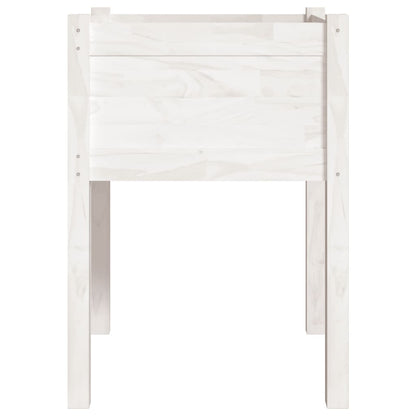 Jardinera De Madera Maciza De Pino Blanco 50x50x70 Cm_3