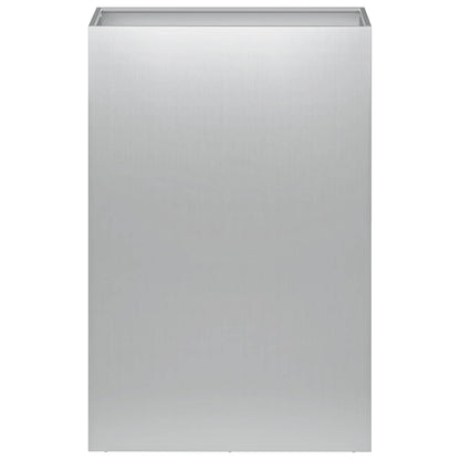 Macetero De Jardín Plateado 50 X 30 X 75 Cm Acero Galvanizado_2