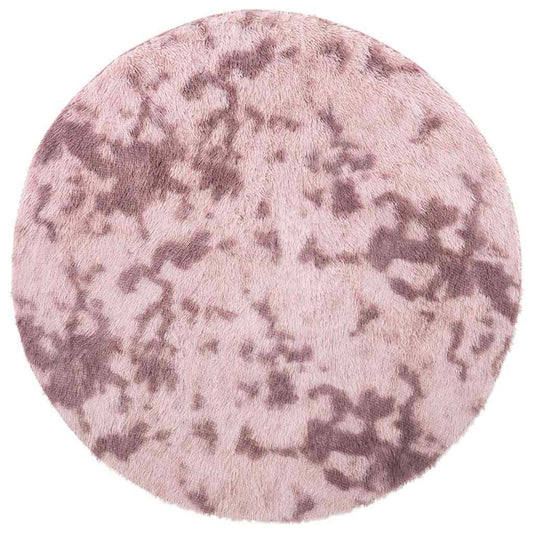 Vidaxl Alfombra De Pelo Largo Navarra Rosa Polvoriento 160x160 Cm_0
