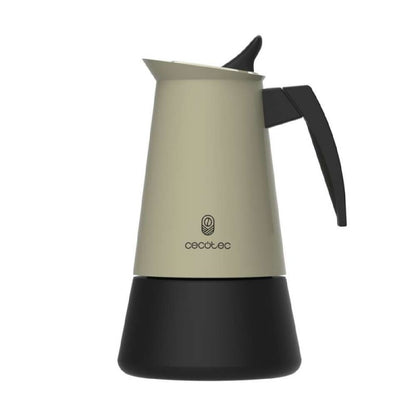 Cecotec Cafetera Italiana Piccolina 600 Green. 300ml, 6 Tazas De Café, Acero Inoxidable, Apta Todas Superficies, Filtro_1