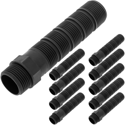 Pack De 10 Unidades Bobina Recortable Rosca Hembra 3/4 Pulgadas Color Negro_0