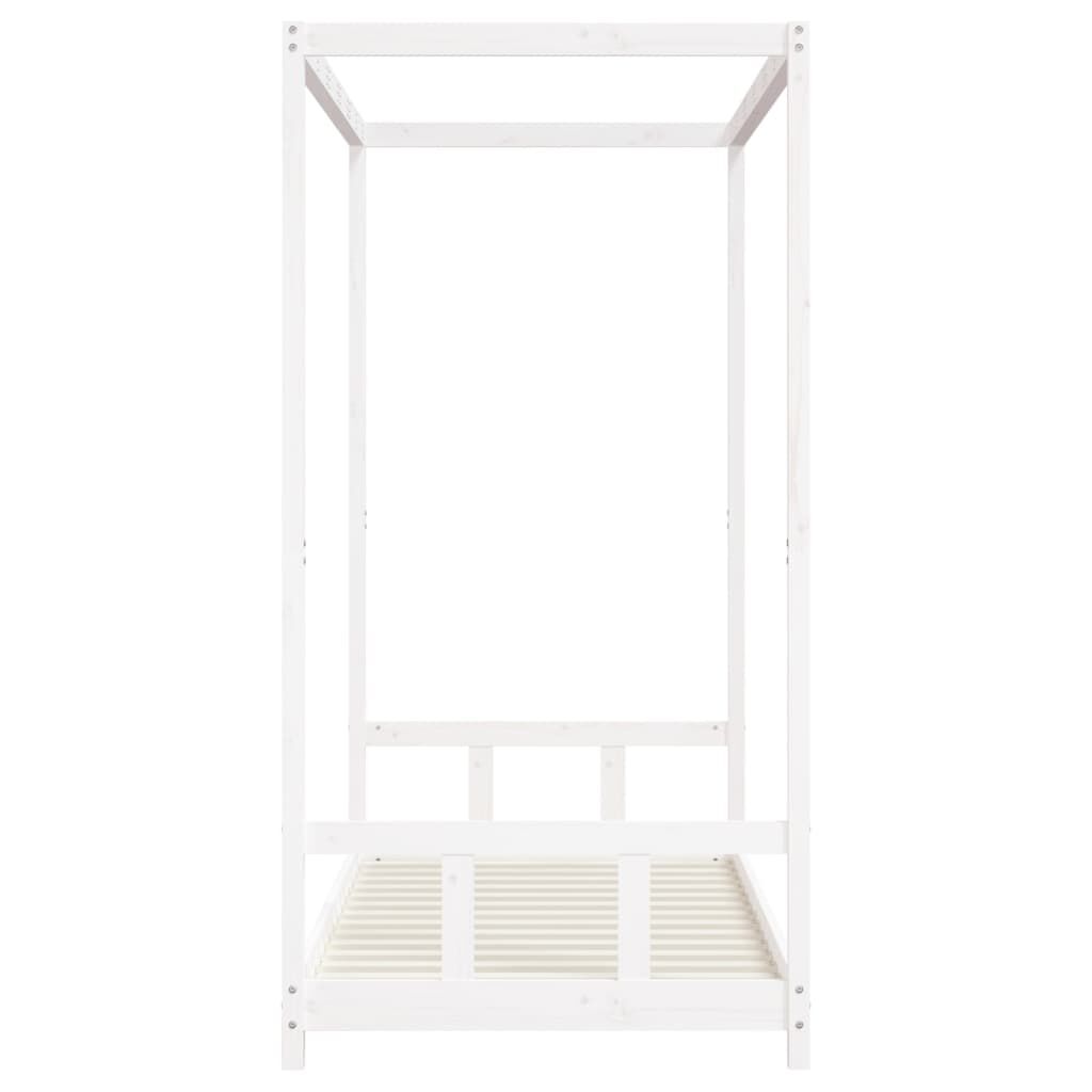 Vidaxl Estructura De Cama Para Niños Madera De Pino Blanco 90x190 Cm_4