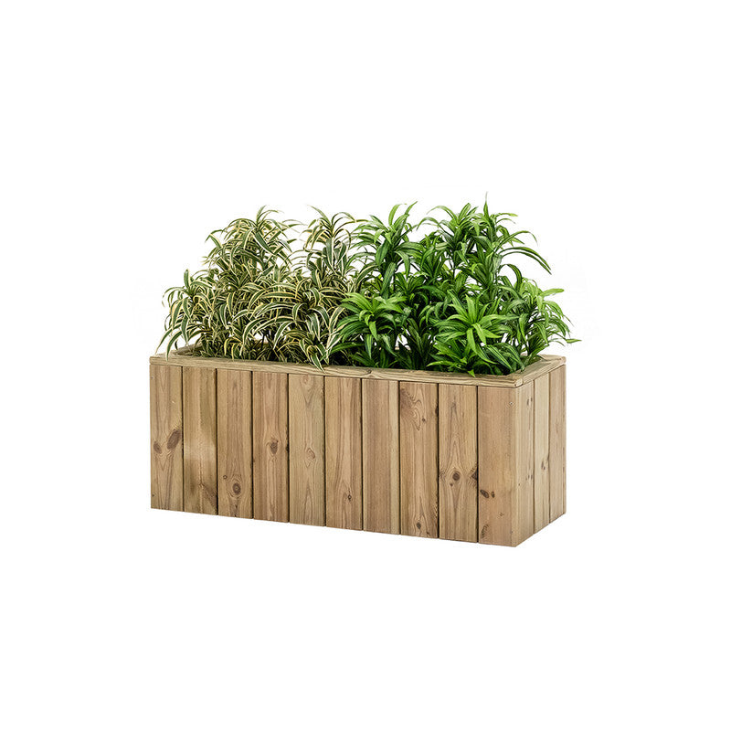 Jardinera De Madera Para Exterior 100x34x40 Cm Atrium Hortalia_0