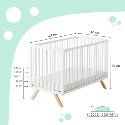 Cuna Colecho Convertible En Cama Nuru. Incluye El Kit De Barandillas Nature Para Convertirla En Cama_4