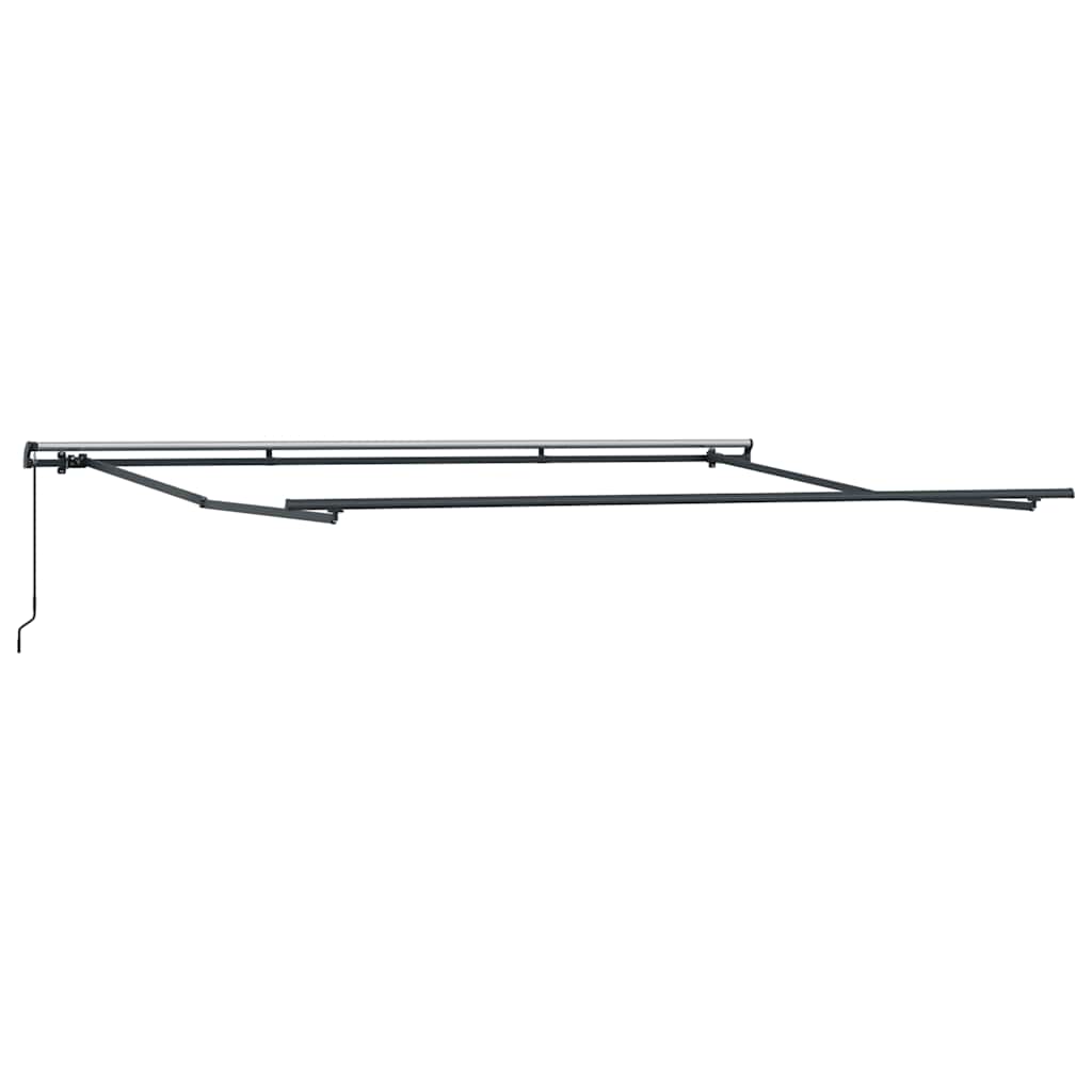 Toldo Retráctil Manual Gris Antracita Y Blanco 500x300 Cm_4