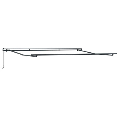 Toldo Retráctil Manual Gris Antracita Y Blanco 500x300 Cm_4