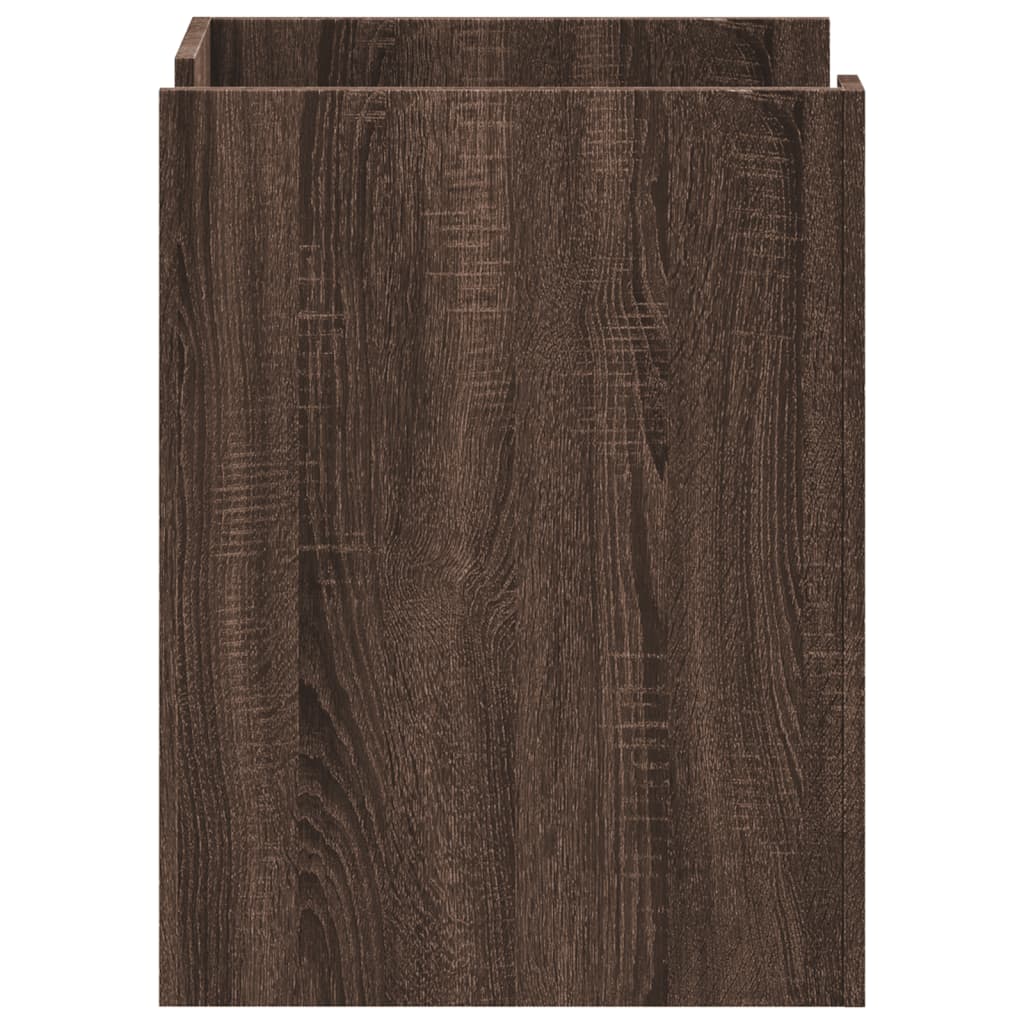 Mesita De Noche Madera De Ingeniería Marrón Roble 45x50x65 Cm_3