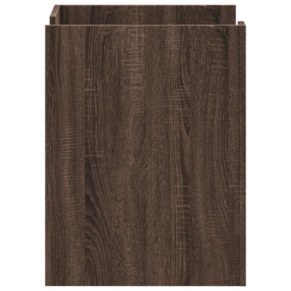 Mesita De Noche Madera De Ingeniería Marrón Roble 45x50x65 Cm_3
