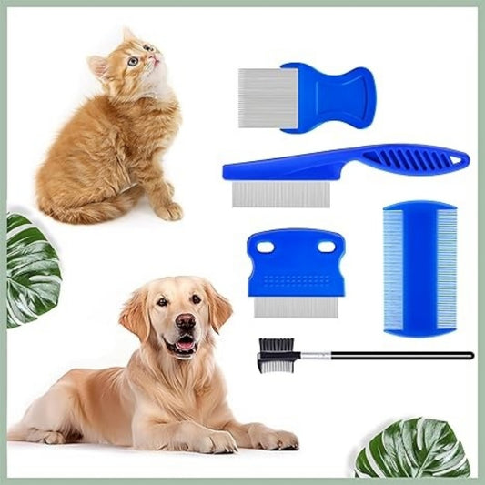 Intimeg Peine Antipulgas Para Mascotas, Paquete De 5_0