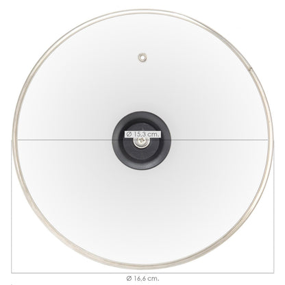 Tapadera De Cristal Para Sartén 16cm