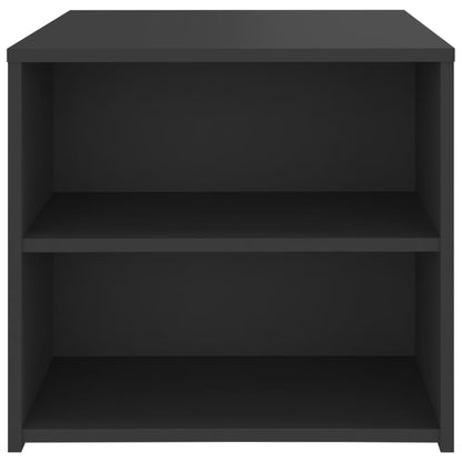 Mesa Auxiliar Madera Contrachapada Gris 50x50x45 Cm_3