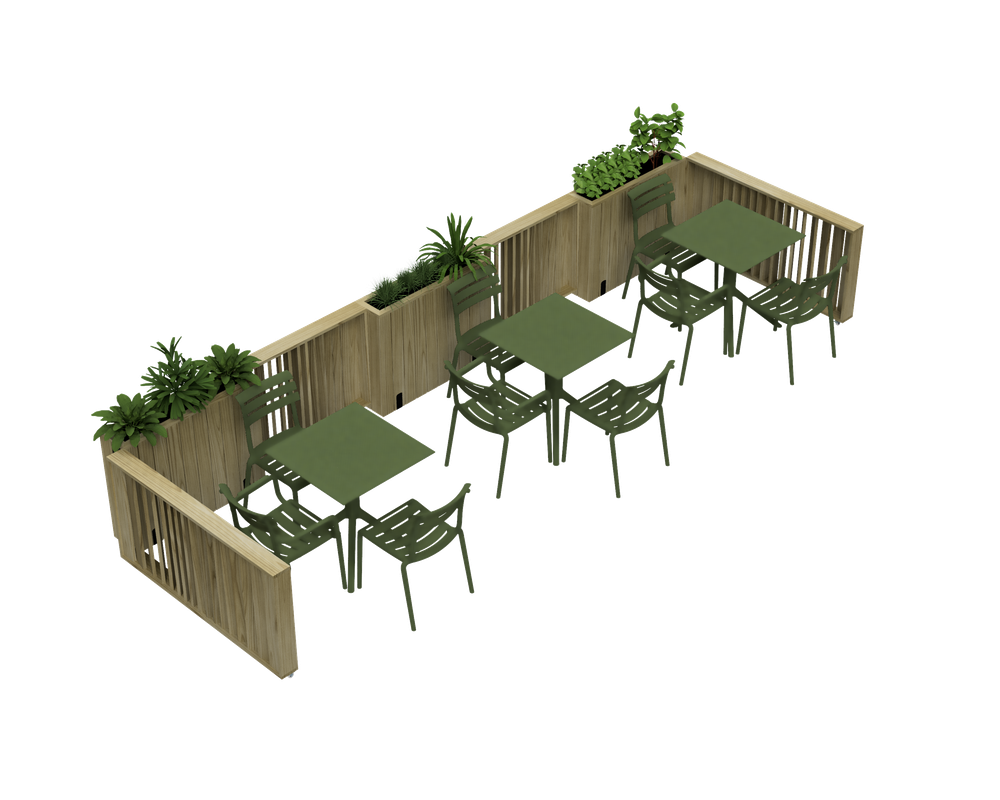 Kit Jardinera Alta De Madera Con Ruedas Y Barandilla 75x34x80 Cm Hortalia_4