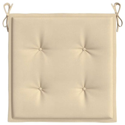Vidaxl Cojines De Silla De Jardín 4 Uds Tela Oxford Beige 50x50x4 Cm_4