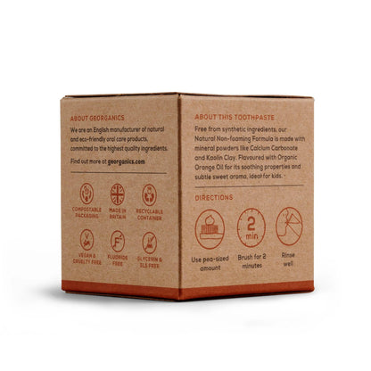 Dentífrico con Aceite de Coco Naranja Georganics 60 ml