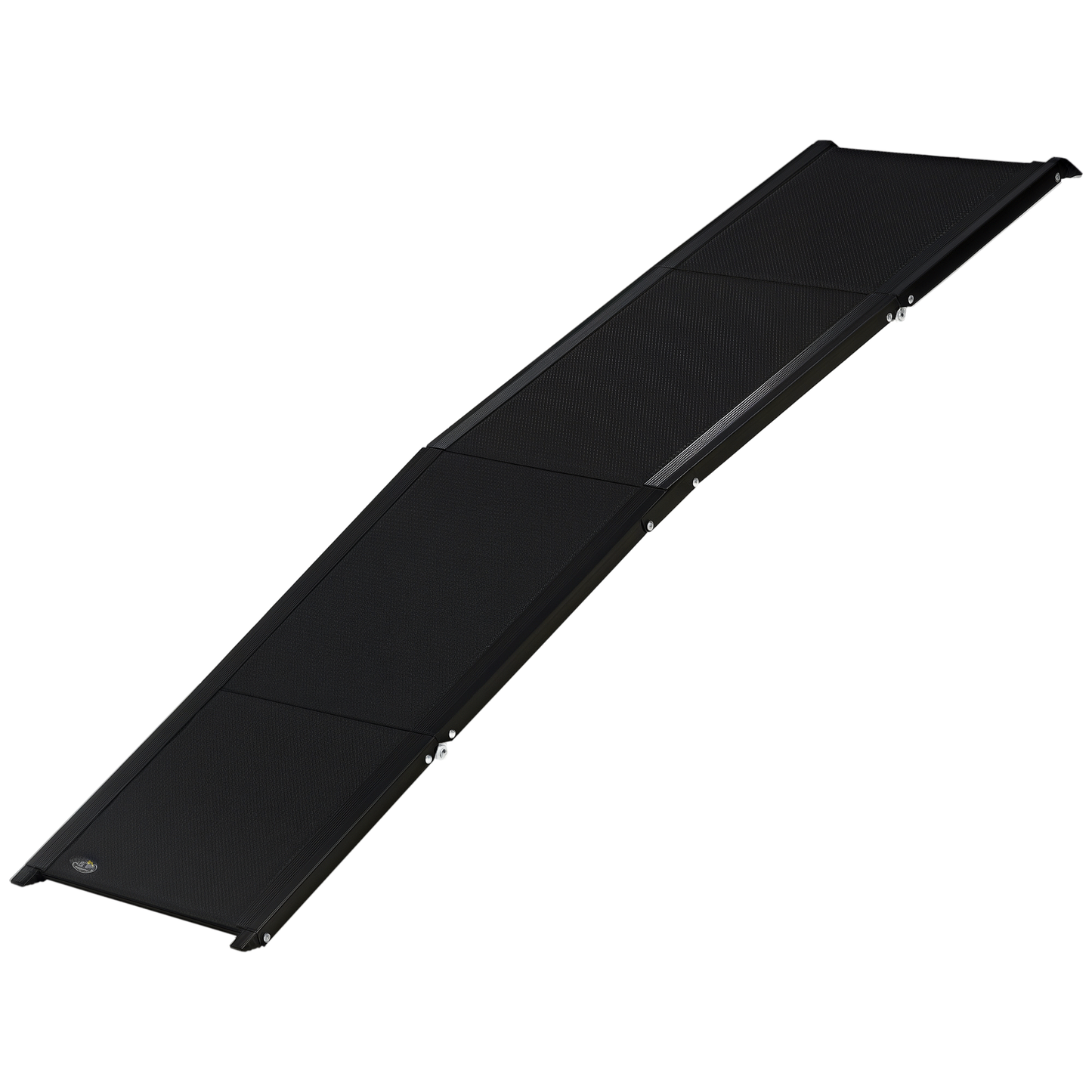 Pawhut Rampa Plegable Para Perros De Aluminio Para Coche 158x43,5x2,5 Cm Negro_0