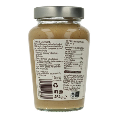 Crema de Cacahuete Suave, 454 gr. Whole Earth