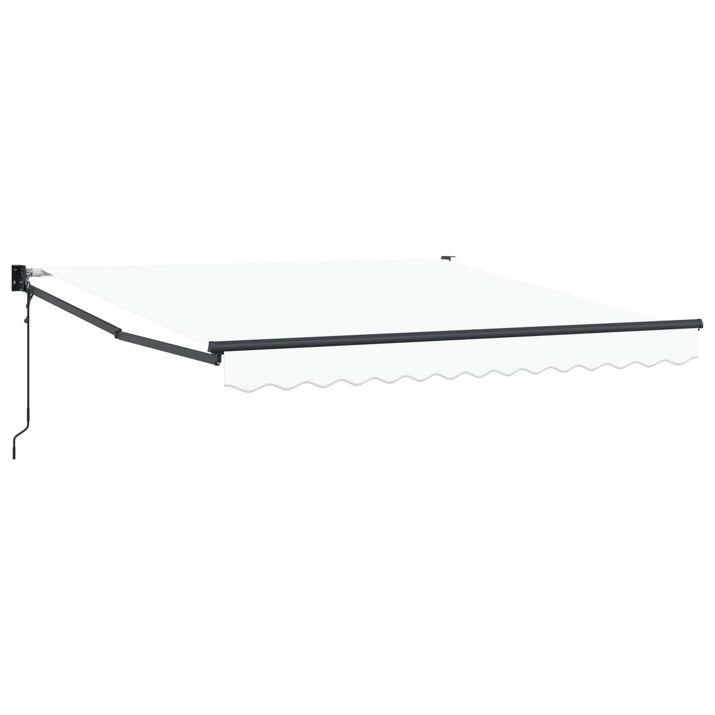 Toldo Retráctil Blanco 350 X 250 Cm Poliéster Y Metal_0