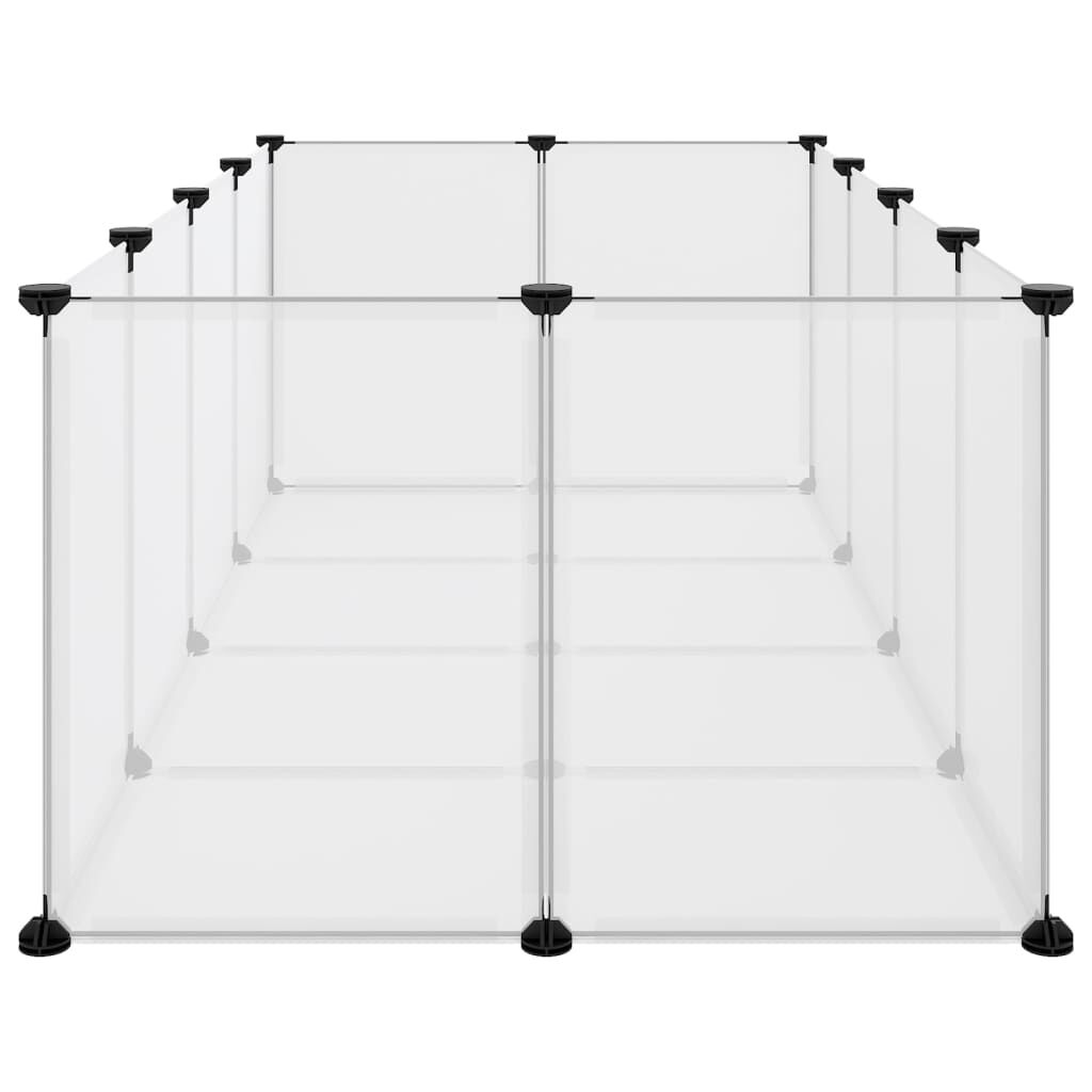 Vidaxl Jaula Animales Pequeños Transparente Pp Y Acero 144x74x46,5 Cm_3