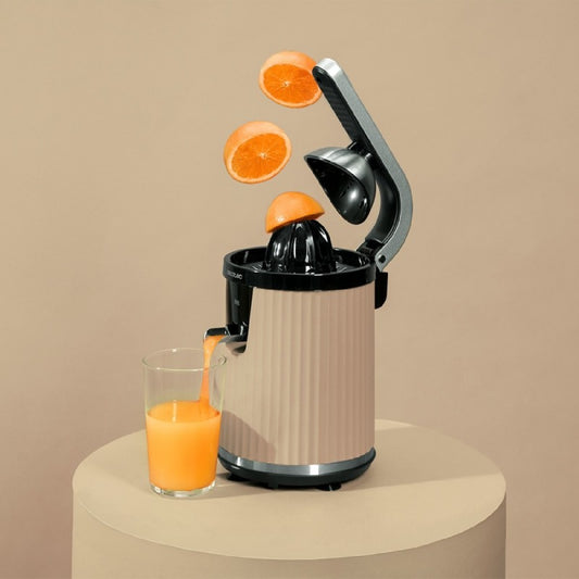 Cecotec Exprimidor Eléctrico Naranjas Y Cítricos Xqueeze Retrojuice 600 Beige, Potencia 600w, Capacidad 1 L_0