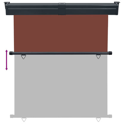 Vidaxl Toldo Lateral De Balcón Marrón 165x250 Cm_4
