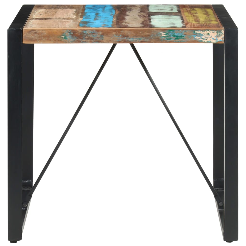 Mesa De Comedor De Madera Maciza Reciclada 80x80x75 Cm_0