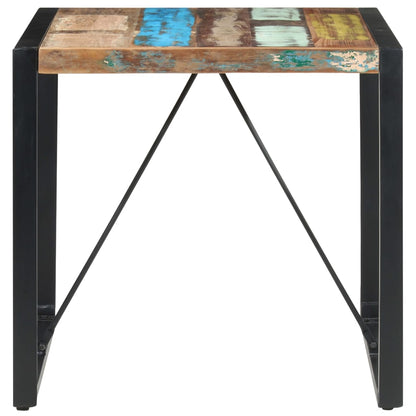 Mesa De Comedor De Madera Maciza Reciclada 80x80x75 Cm_0