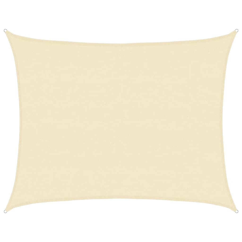 Vidaxl Toldo De Vela Crema Hdpe 160 G/m² 6x7 M_0