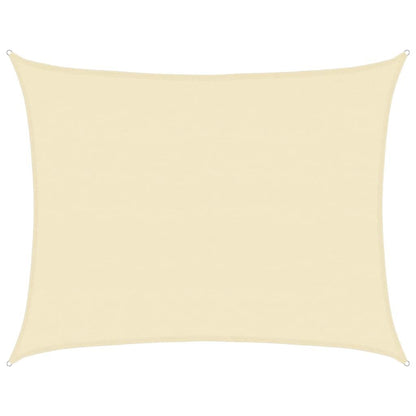 Vidaxl Toldo De Vela Crema Hdpe 160 G/m² 6x7 M_0