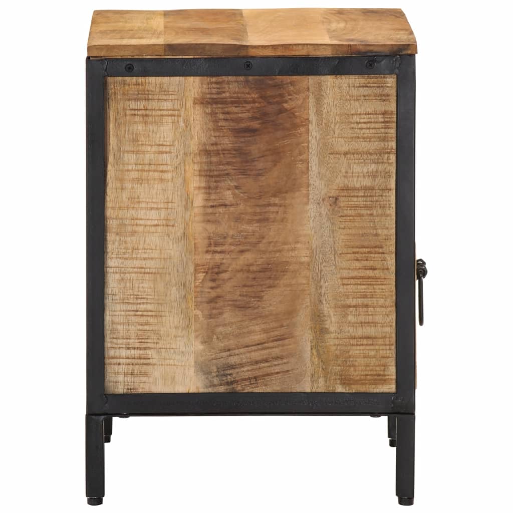 Mesita De Noche Madera Maciza De Mango 40x35x50 Cm_2