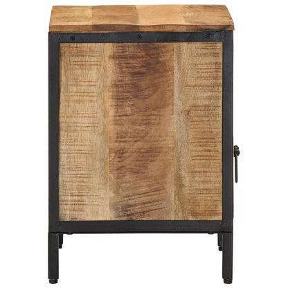 Mesita De Noche Madera Maciza De Mango 40x35x50 Cm_2