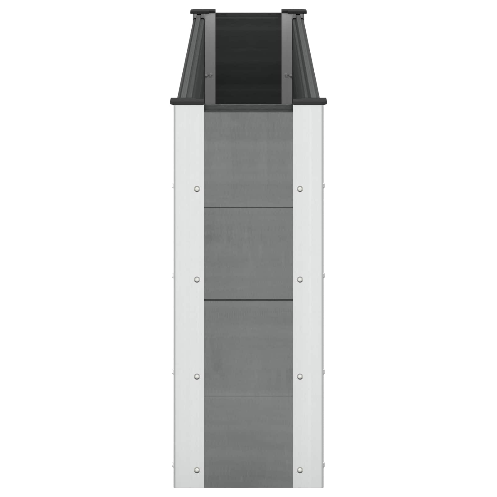 Arriate Elevado Gris 200 X 30 X 72 Cm Wpc Y Aluminio_2