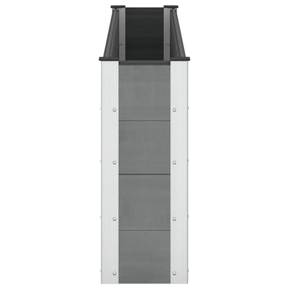 Arriate Elevado Gris 200 X 30 X 72 Cm Wpc Y Aluminio_2