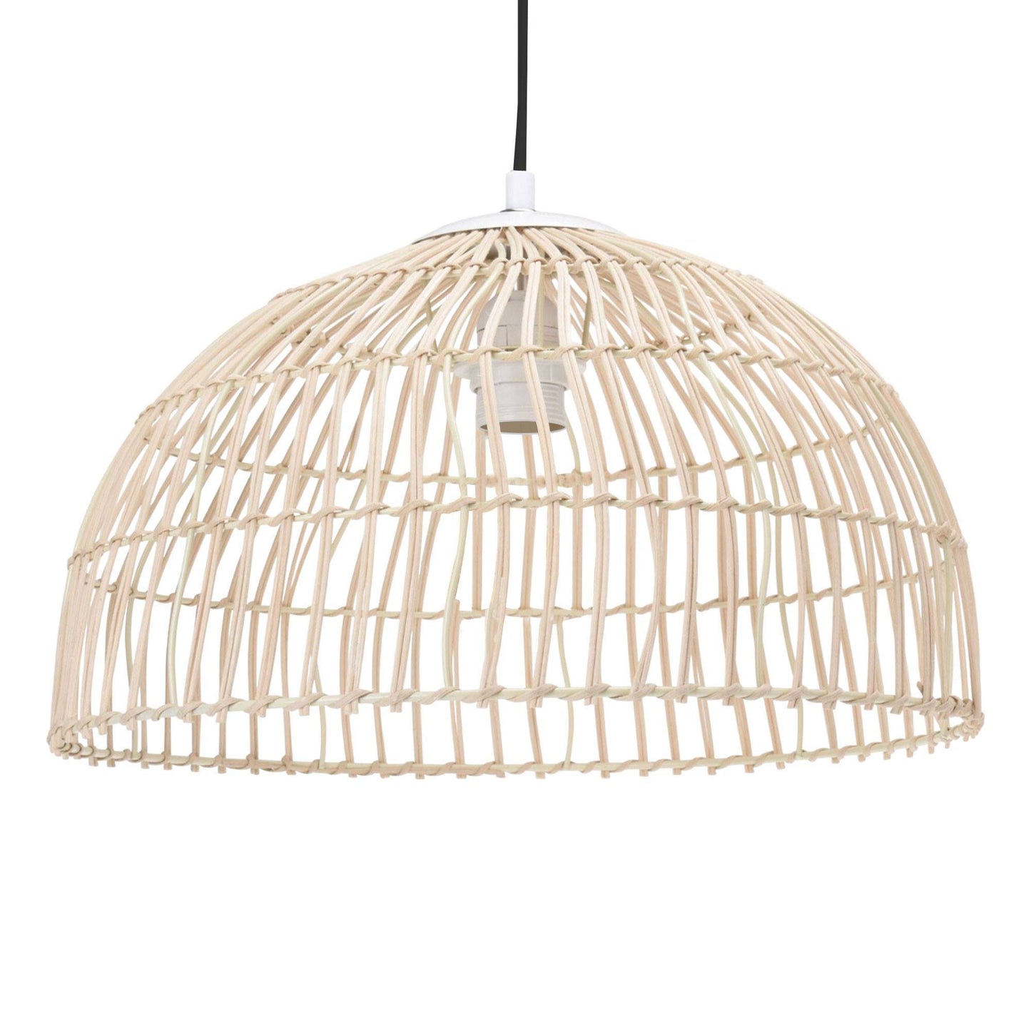 Well Home Lámpara Colgante En Ratán Ø41x24cm_0