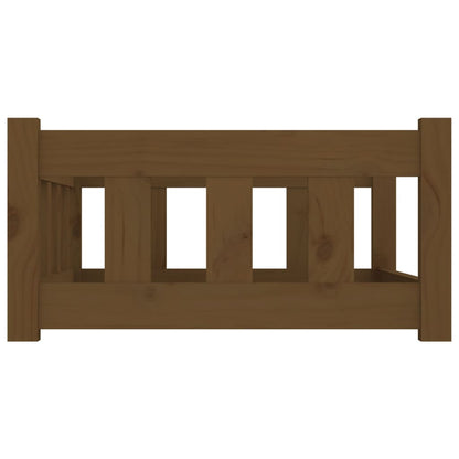 Vidaxl Cama Para Perros Madera Maciza Marrón Miel 75,5x55,5x28 Cm_4