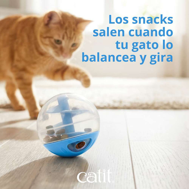 Bola dispensadora de snacks Catit Rosa