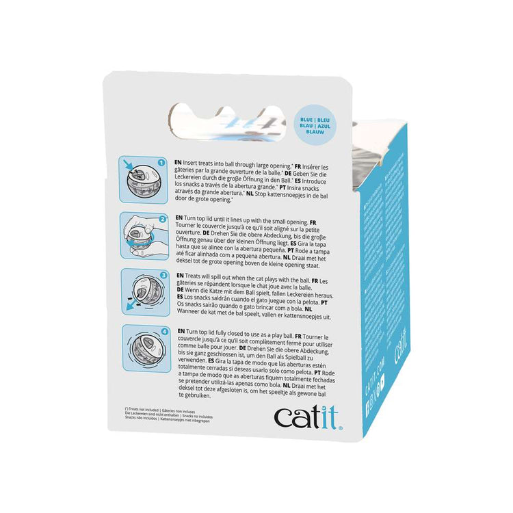 Bola dispensadora de snacks Catit Azul