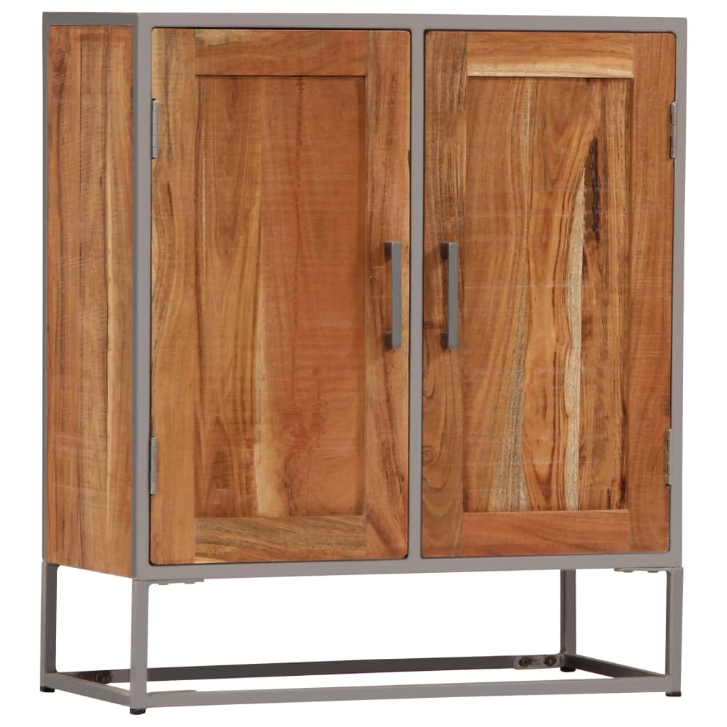 Aparador De Madera Maciza De Acacia 65x30x75 Cm_2