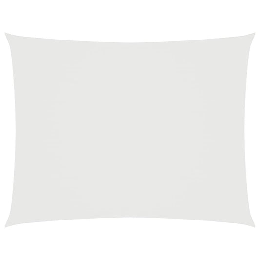 Vidaxl Toldo De Vela Rectangular Tela Oxford Blanco 3x5 M_0