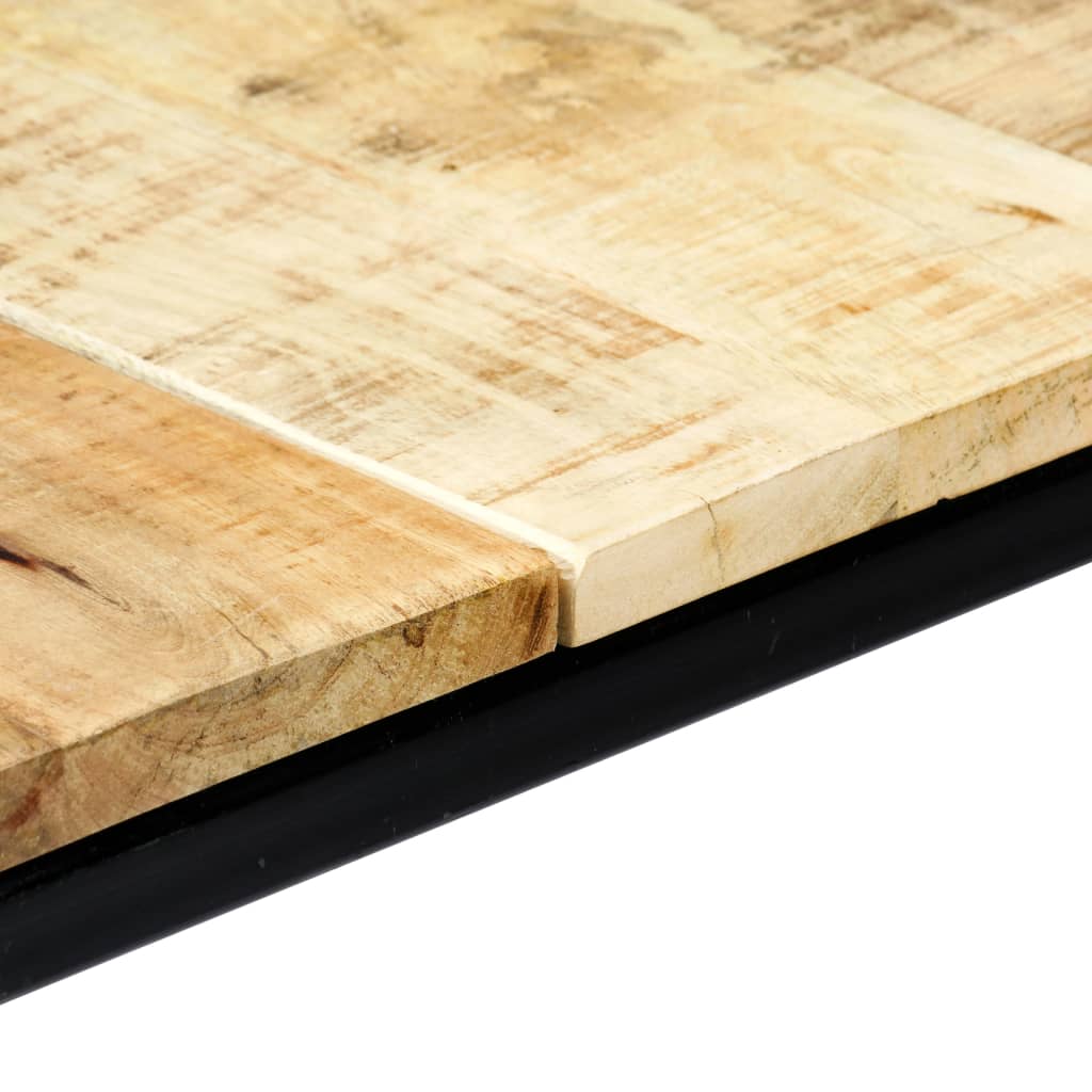 Mesa De Comedor Madera Maciza De Mango Rugosa 140x70x75 Cm_3