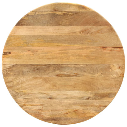 Mesa De Comedor Madera Maciza De Mango Y Acero 110x78 Cm_0