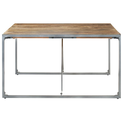 Mesa De Comedor Madera De Mango Rugosa 140x140x75 Cm_1