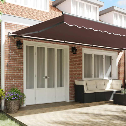 Toldo Retráctil Automático Marrón 600x300 Cm_2