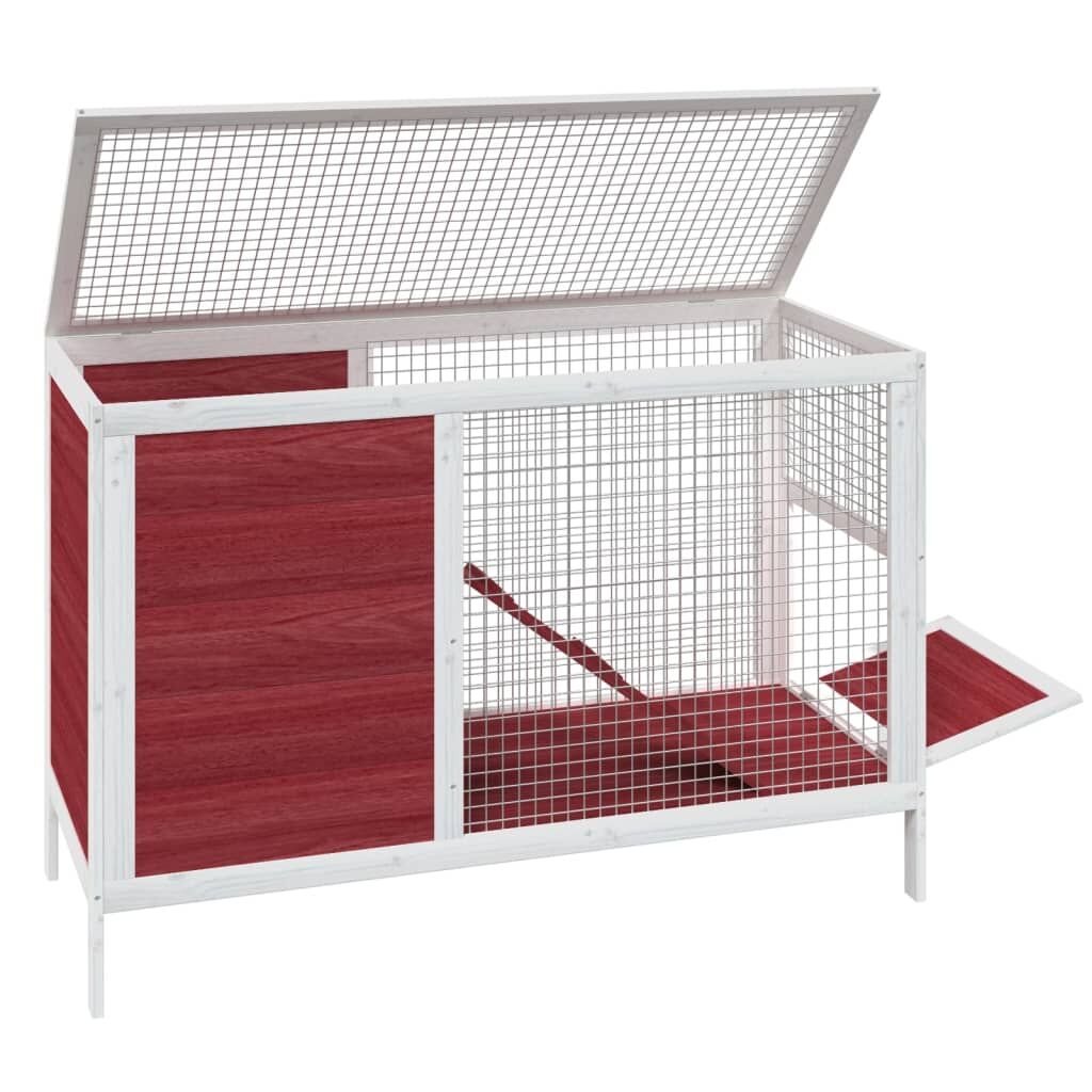 Vidaxl Conejera De Madera Maciza De Pino Mocha 103x44x69,5 Cm_3