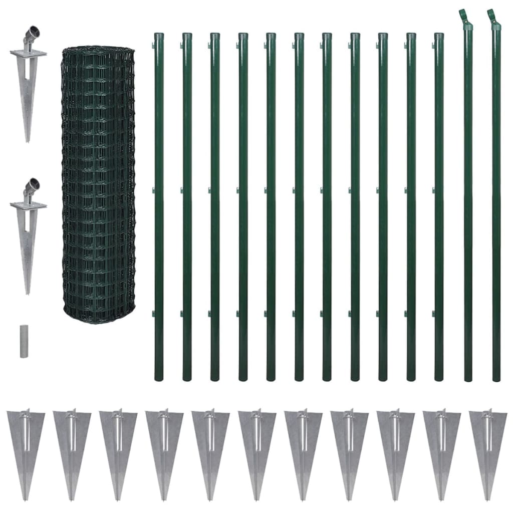 Euro Valla De Acero Verde 25x1,7 M / Vetonek_1
