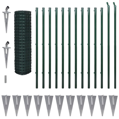 Euro Valla De Acero Verde 25x1,7 M / Vetonek_1