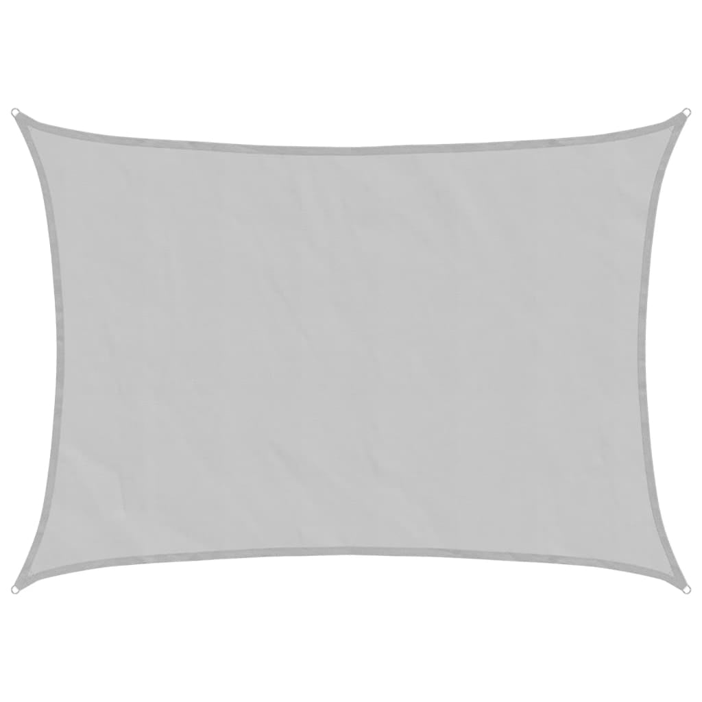 Vidaxl Toldo De Vela Poliéster Oxford 100% Gris Claro 8x6 M_0