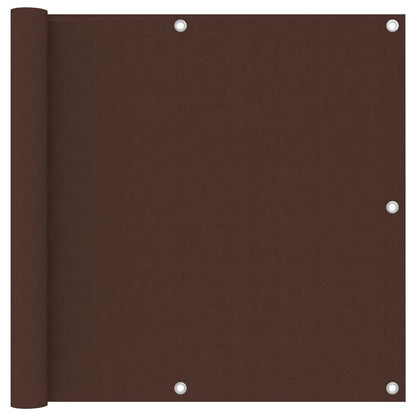 Vidaxl Toldo Para Balcón Tela Oxford Marrón 90x600 Cm_0