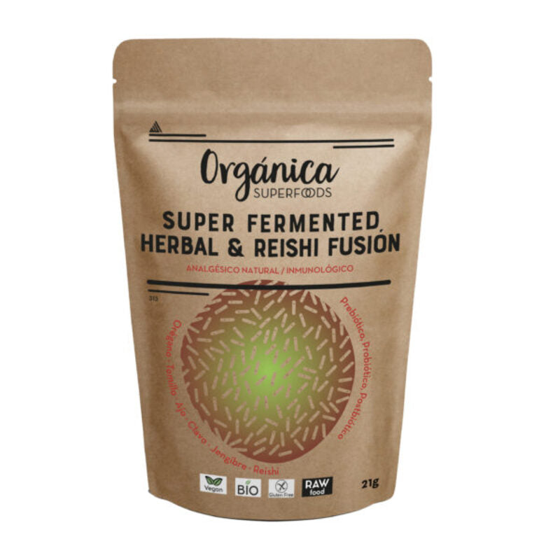 Herbal & Reishi Fusion Fermentados Raw Sin Gluten Bio 21g_0